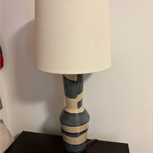 Kelly Wearstler Navy and Cream Table Lamp
